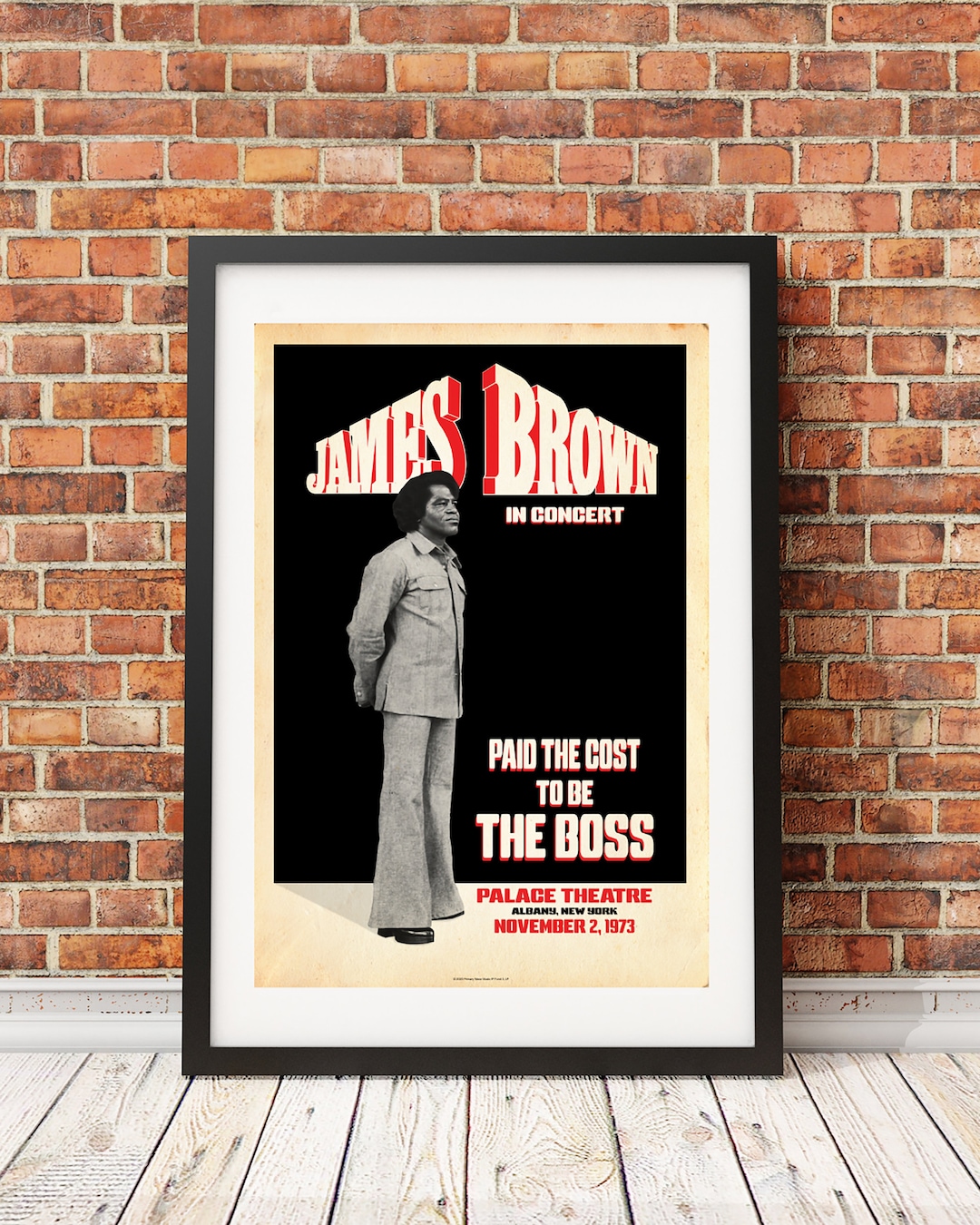 James Brown the Boss Original Print Design officially