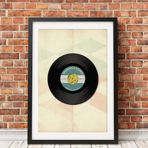 Vinylplaten Music Evolution 45 afdrukken - alleen afdrukken