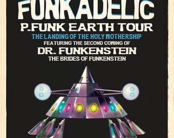 Parliament-funkadelic Earth Tour 1977 Concert Print - Officially