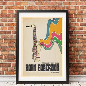 John Coltrane, Live in Japan 1966 , Original Print Design (Officially Licensed) -Print Only