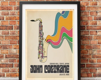 John Coltrane, Live in Japan 1966 , Original Print Design (Officially Licensed) -Print Only