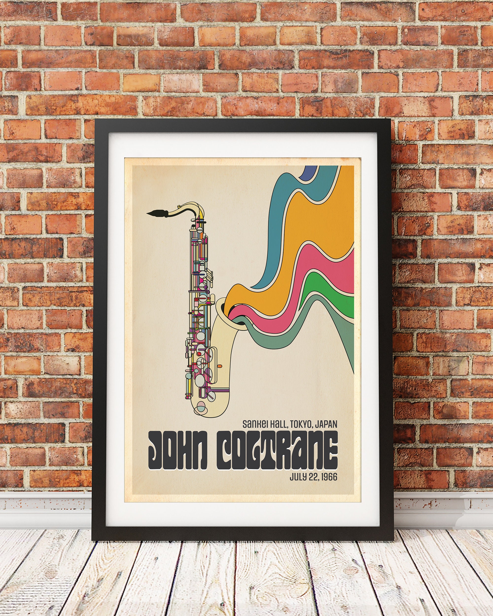 John Coltrane, Live in Japan 1966 , Original Print Design