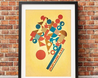Avant Garde Inspired Original Design Print -Print Only