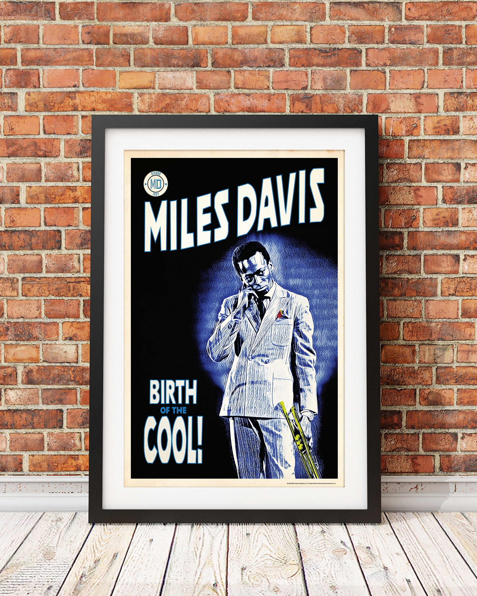 Miles Davis Birth of the Cool Graphic, Original Print Design