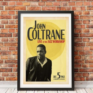 John Coltrane, Live at the Jazz Workshop, Original Print Design (Officially Licensed) -Print Only