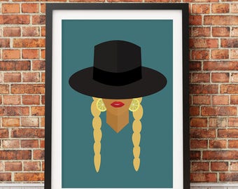 Getting In Formation Inspired Original Icon Design Print -Print Only