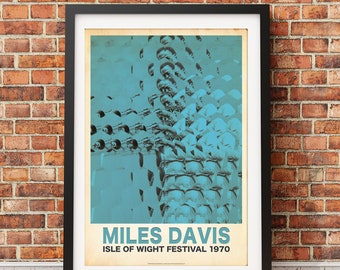 Officially Licensed Miles Davis Isle of Wight Festival Print - High Quality Artwork with Matte Finish. Print Only