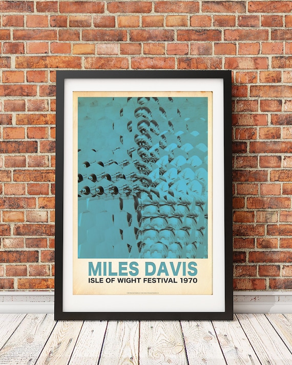 Officially Licensed Miles Davis Isle of Wight Festival Print - High Quality Artwork with Matte Finish. Print Only