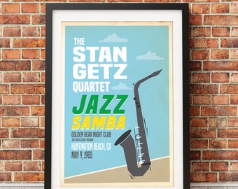 Stan Getz, Jazz Samba Print - Officially Licensed Fine Art - High Quality Paper - Vibrant Colors - Fits Standard Frames - Print Only