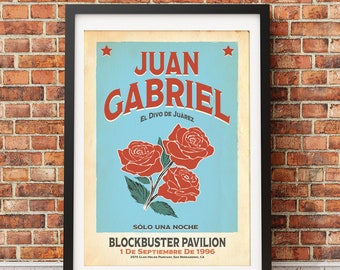 Juan Gabriel Live in San Bernardino, Original Print Design (Officially Licensed) -Print Only
