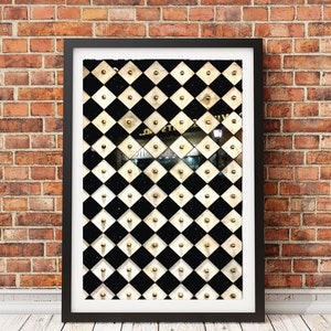 Stylish Photography Print of Wall of Tile in Serrento, Italy, Matte Finish, High Quality Paper, Print only
