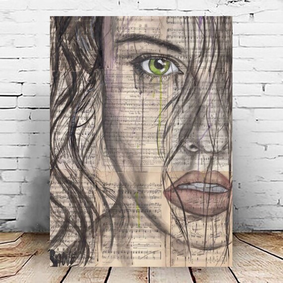 Music art print Music note art Ink Art My Etsy