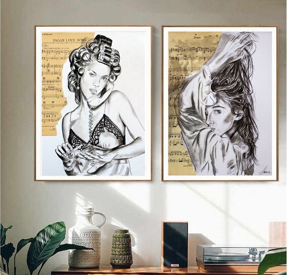 Glamour Wall Art Set PRINTABLE Fashion Wall Art Fashion Etsy