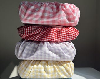 gingham wipe covers
