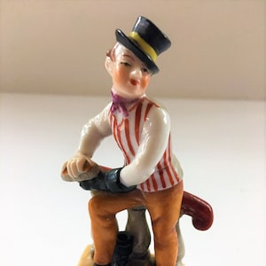 Antique RARE Ludwigsburg &quot;Sam Weller&quot; Fine Porcelain Miniature Figurine ~ Made in Germany Charles Dickens&#39; The PICKWICK PAPERS Character ~