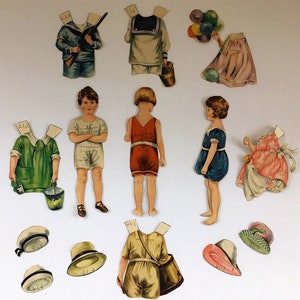 Vintage Polly Pratt Paper Dolls: 1921 Good Housekeeping Cutouts
