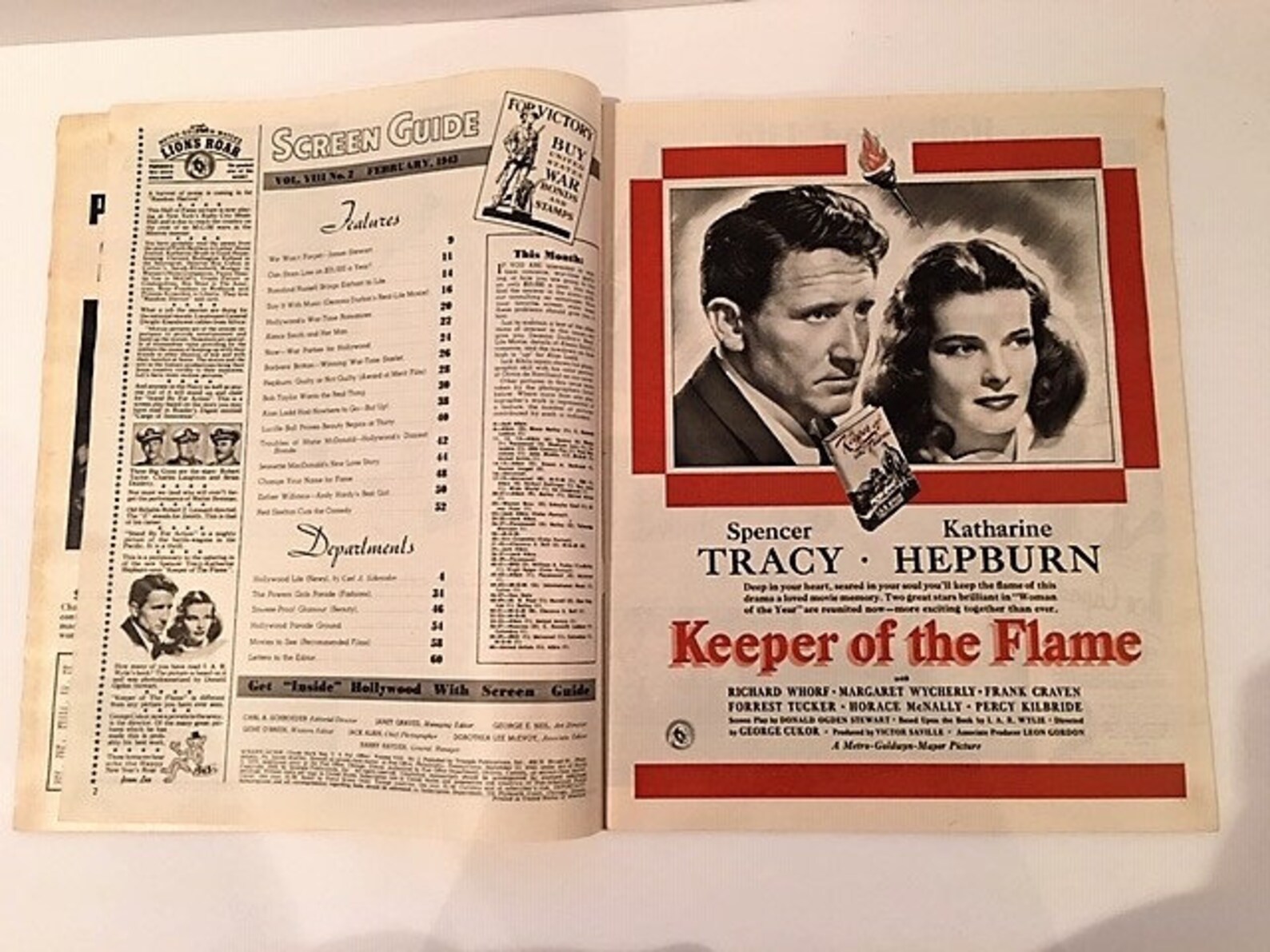 Vintage 1943 SCREEN GUIDE Magazine Olivia De Havilland on Etsy