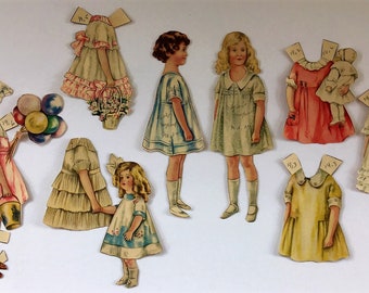 Vintage "Polly Pratt Has A Fourth of July Picnic" Paper Dolls July 1921 ~ Good Housekeeping Magazine Cut Outs Sheila Young Lettie Lane Dolls