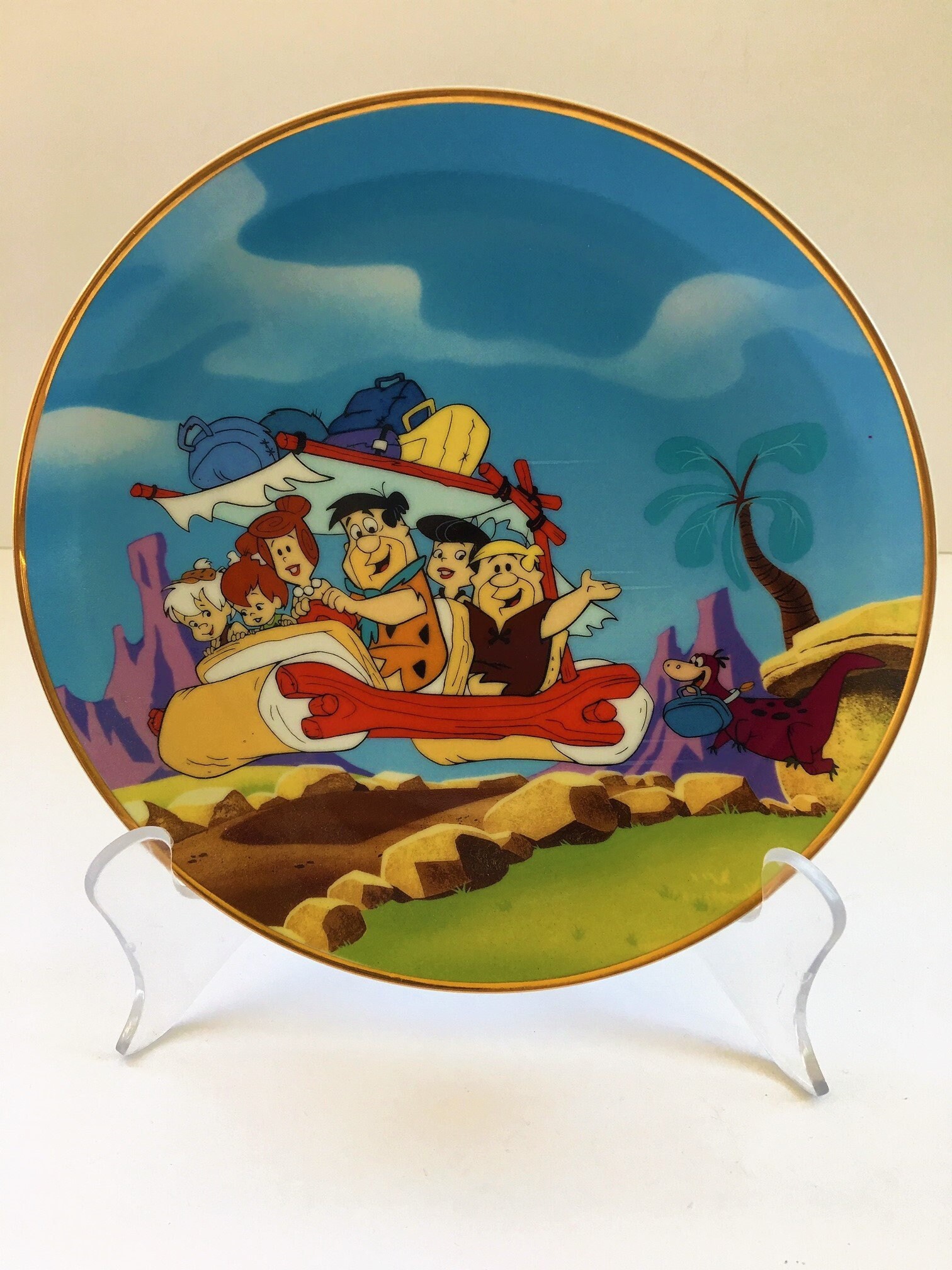 Vintage 1992 the Flintstones Collector Plate First Issue Porn Photo