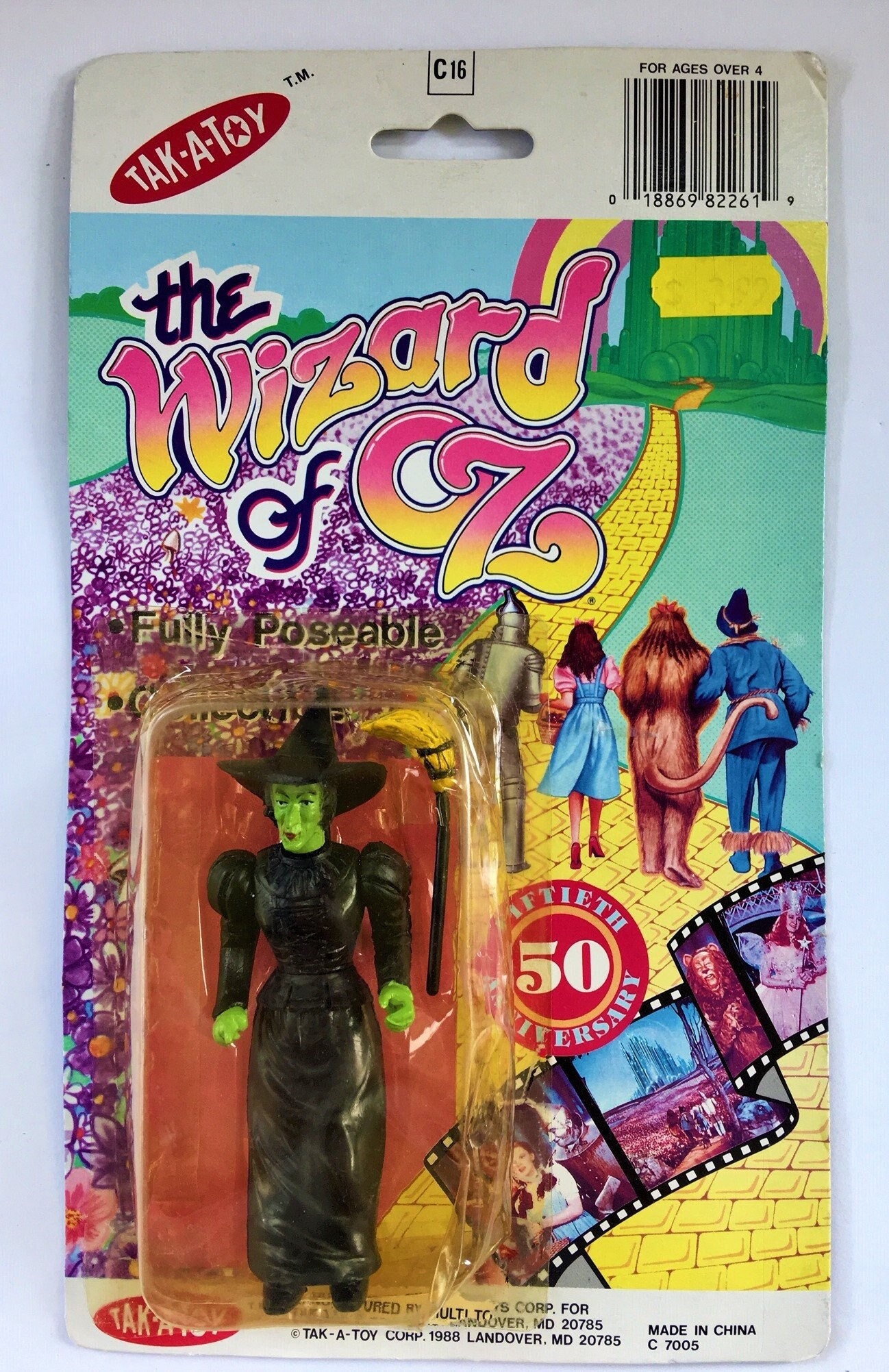 THE WIZARD OF OZ Wicked Witch Of The West Poseable Portrait Figure With  Hand-Painted Details