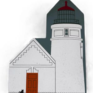 Artículo de colección vintage de la serie "Cat's Meow Heceta Head Lighthouse Oregon West Coast Series" para colocar en estanterías. imagen 1