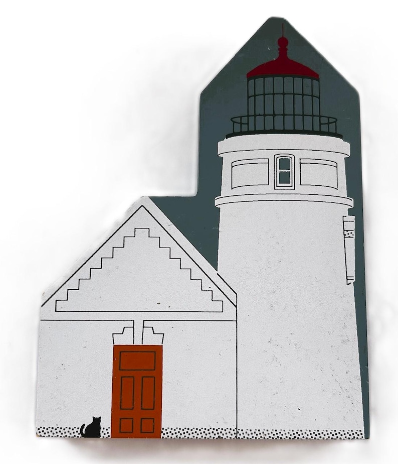Artículo de colección vintage de la serie "Cat's Meow Heceta Head Lighthouse Oregon West Coast Series" para colocar en estanterías. imagen 1