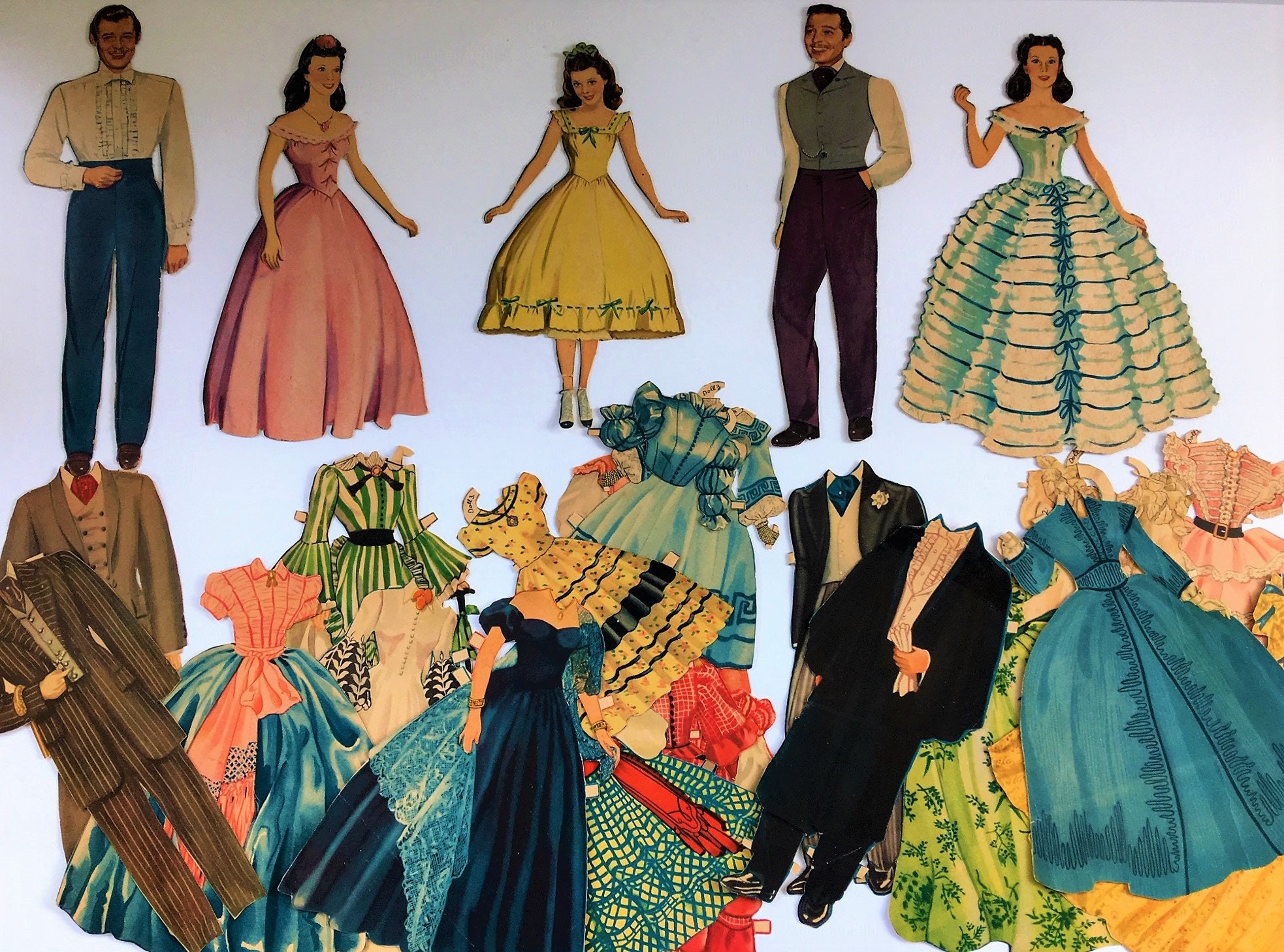 Gone with the wind paper dolls sale