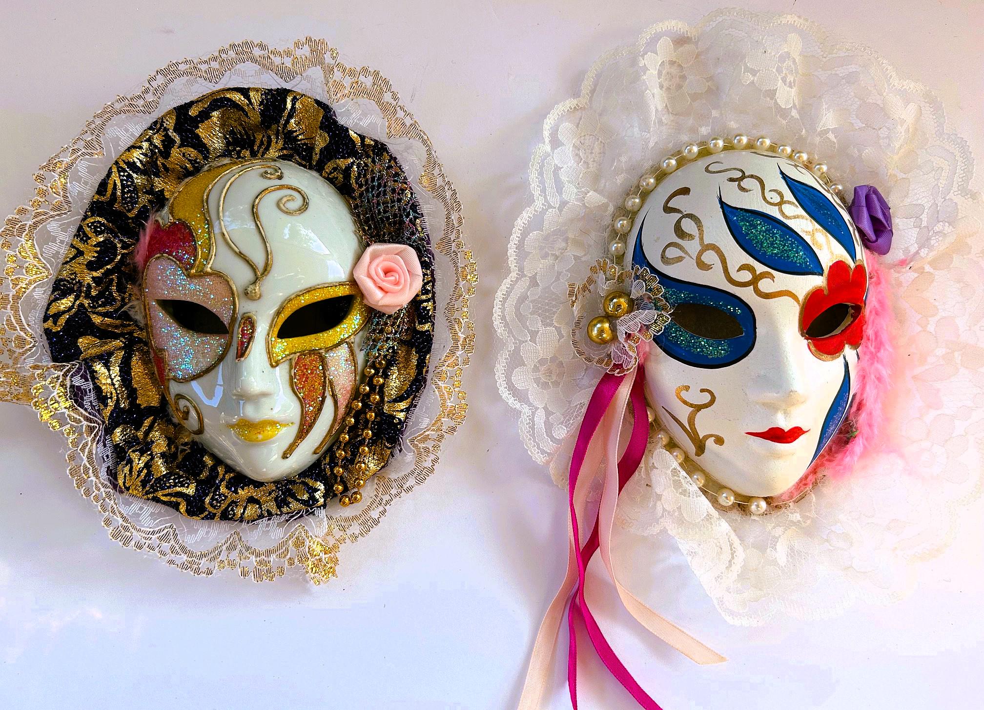 陶器製のスタイリッシュな顔面マスク オブジェ　ハンドメイド 陶器製のスタイリッシュな顔面マスク オブジェ ハンドメイド