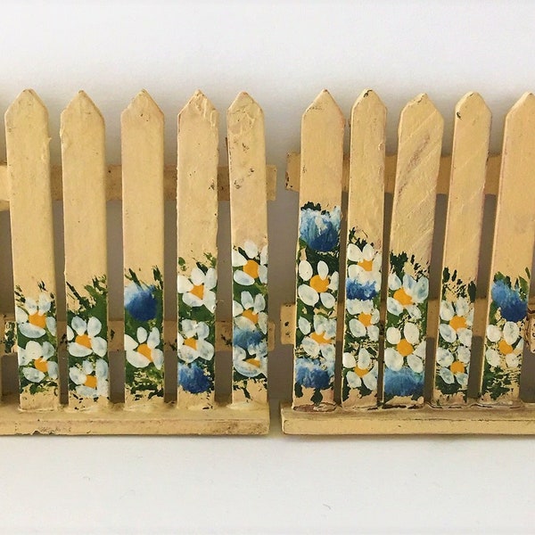 Wooden Picket Fence Etsy