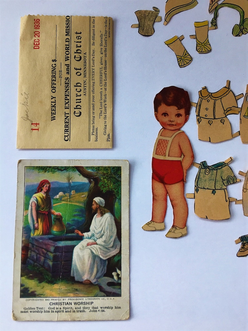 QUEEN HOLDEN Paper Dolls Cut Out Vintage 1936 Jackie & Joan Etsy