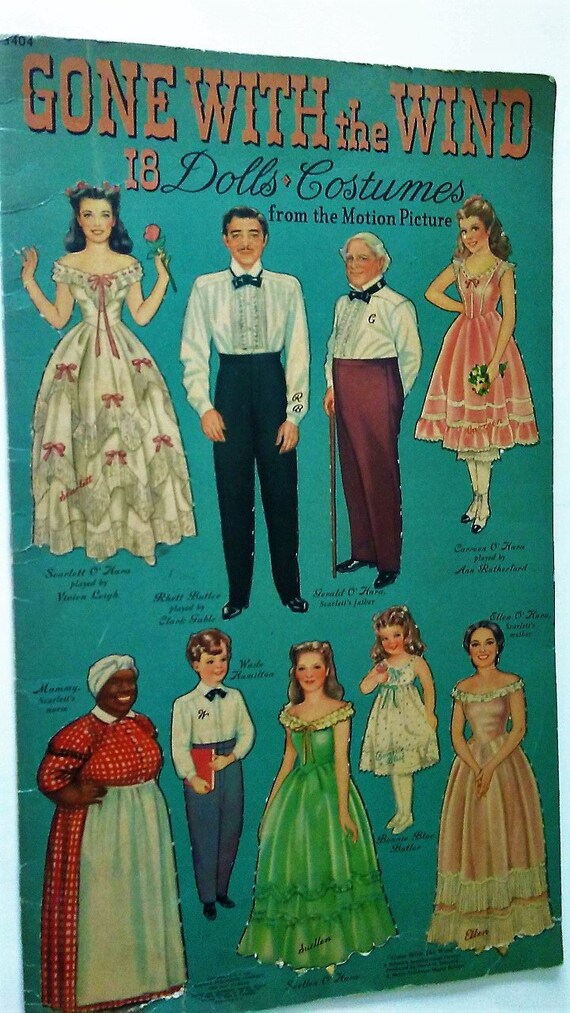 gone with the wind paper dolls