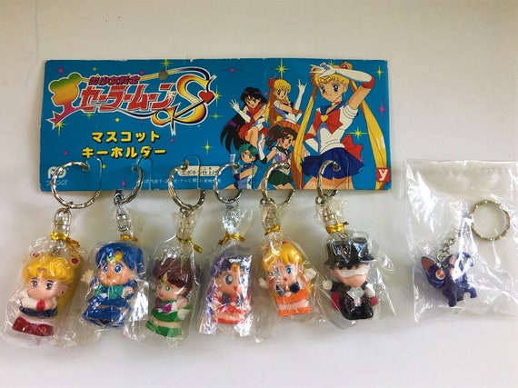 Japan Anime Sailor Moon Pendant Keychains Holder Car Key Chain