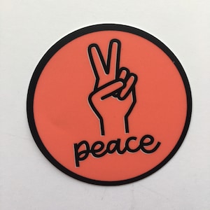 Vinyl Sticker Peace Zeichen Laptop Wasserflasche Peace Out Sticker Peace Hand Shape