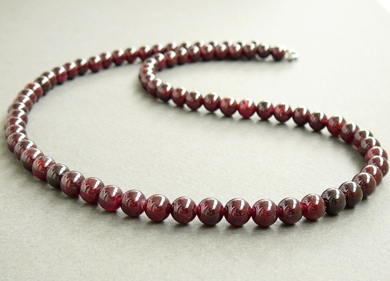 Necklace 6mm Genuine Beaded Necklace for Man Etsy Australia