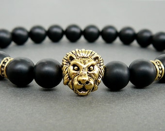 10.4x9.7mm lion beads-lion head bracelet-lion head charm-Minimalist Jewelry