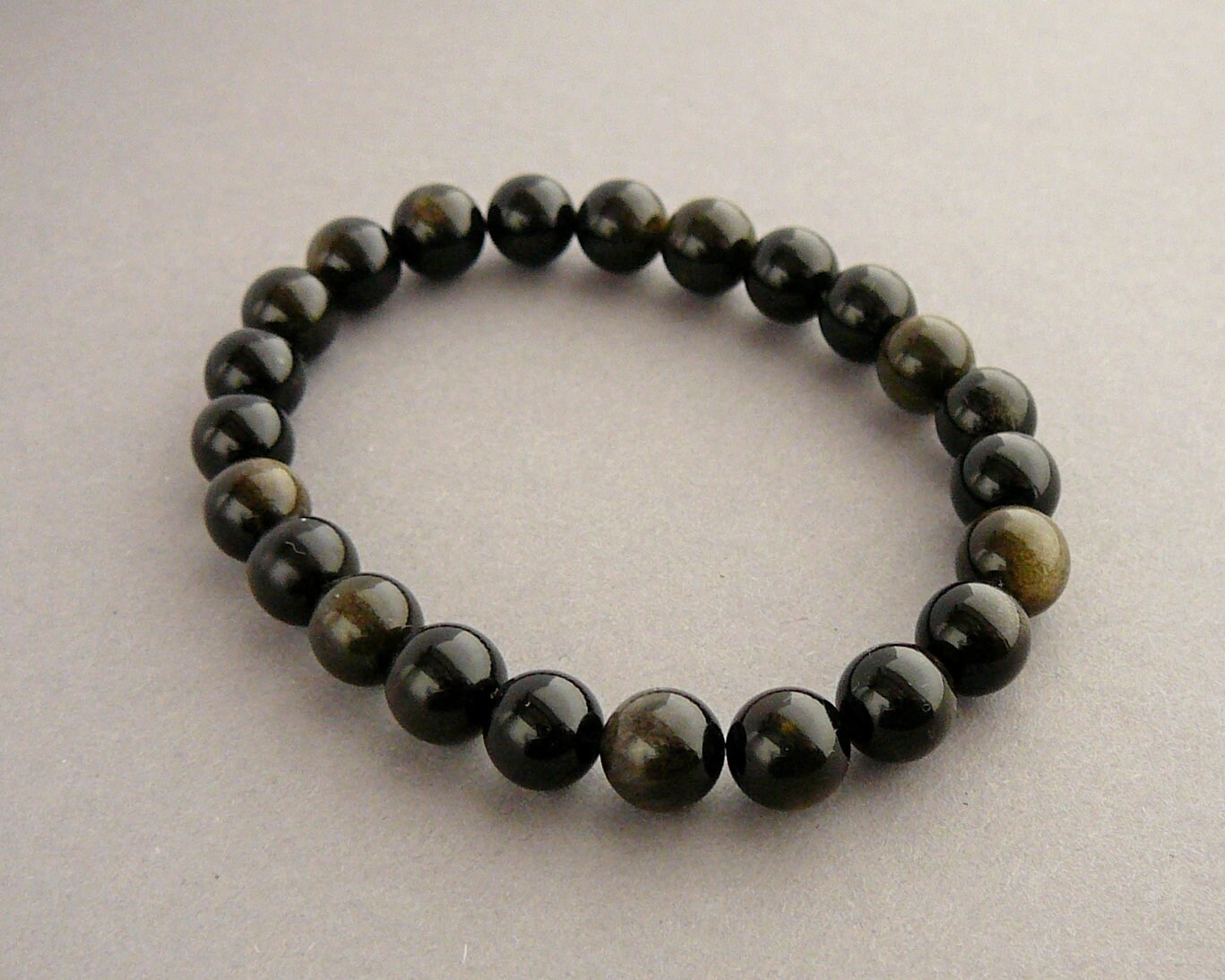 Golden Obsidian Bracelet 8mm Obsidian Beaded Bracelets Mens - Etsy ...