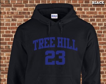 TREE HILL RAVENS - Mens Hooded Sweatshirt -all sizes - vintage one basketball jersey style hoodie
