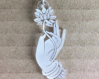 Laser Cut / Lotus / Keychain