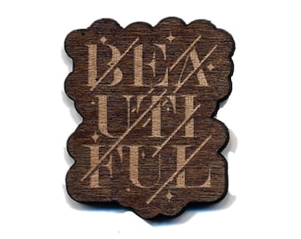 Beautiful Laser Cut Lapel Pin