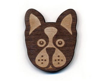 Boston Terrier Laser Cut Lapel Pin