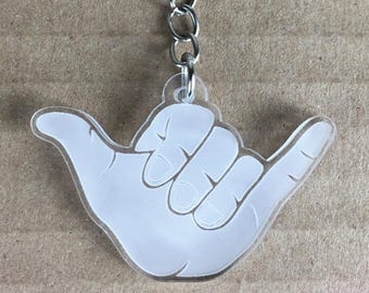 Laser Cut / Hang Loose / Keychain