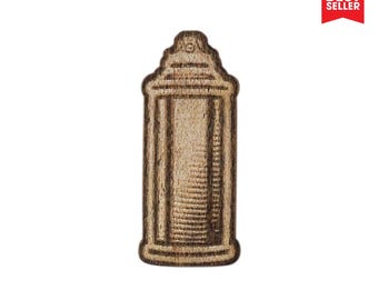 Spray Can Laser Cut Lapel Pin