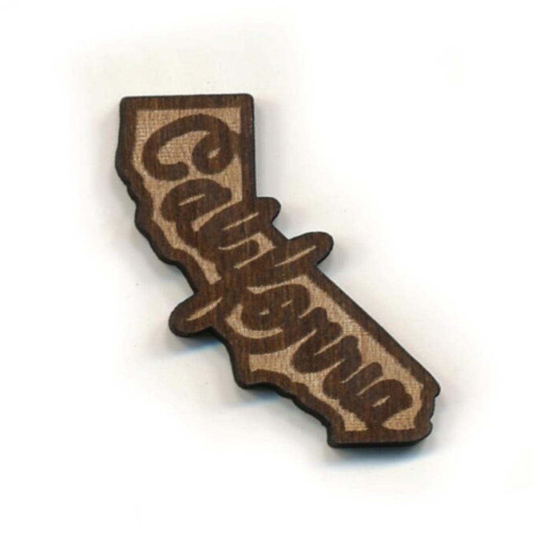 California Laser Cut Lapel Pin - Etsy