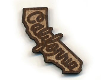 California Laser Cut Lapel Pin