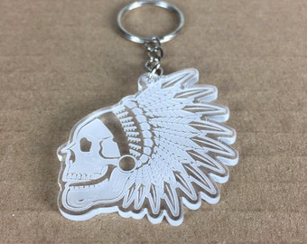 Laser Cut / Chief Skull / Keychain