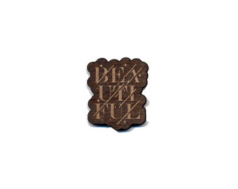 Beautiful Laser Cut Lapel Pin