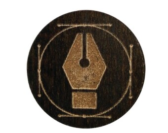 Pen Tool  Laser Cut Lapel Pin