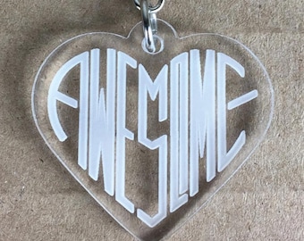 Laser Cut / Awesome / Keychain
