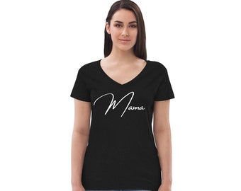 Stylish Mama V-Neck Shirt - Mom Shirt for Women - Comfortable and Cute Mother's Day Gift Idea