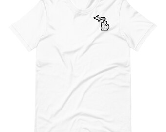 Michigan State Unisex T-Shirt - State of Michigan Tee Shirt for Men and Women - Unique Souvenir Gift for Travelers and Locals